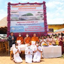ผู้การฯ คัมภีร์ เป็นประธานงานมหาสังฆทาน สมทบทุนสร้างอาคารอเนกประสงค์ ร.ร.อนุบาลจุลมณีเสิงสาง