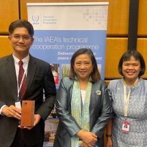 สทน.รับรางวัลองค์กรที่ให้การสนับสนุน ความร่วมมือระดับภูมิภาคสำหรับการวิจัย พัฒนา และการฝึกอบรมในด้านวิทยาศาสตร์และเทคโนโลยีนิวเคลียร์ในภูมิภาคเอเชียและแปซิฟิก