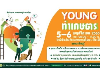เปิดตลาดเศรษฐกิจพอเพียง “Young ทำเกษตร” 5 – 6 พฤศจิกายน 2565 ณ พิพิธภัณฑ์การเกษตรฯ ปทุมธานี