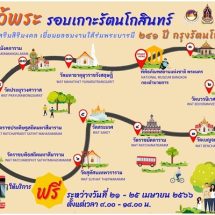 วธ. เปิดเส้นทาง ไหว้พระ ขอพรเสริมสิริมงคล 11 วัด รอบเกาะกรุง ชวนเยี่ยมชมวัด ยลวังในงาน ใต้ร่มพระบารมี 241 ปี กรุงรัตนโกสินทร์