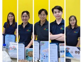 5 นักวิจัย สทน. ซิวรางวัลระดับนานาชาติ จากงาน Malaysia Technology Expo 2023 เบสท์ทูซอร์บ นวัตกรรมตัวดูดซับสำหรับผ้าอ้อมผู้ใหญ่ และ แกมกัน วัสดุกันกระแทกปลอดเชื้อจากผักตบชวา ได้รับรางวัลเหรียญทอง