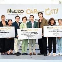 Nekko ฉลองครบรอบ 10 ปี ชวนหนุ่มทาสแมวตัวจริง ไบร์ท วชิรวิชญ์ ร่วมงาน Nekko Care for Cat ส่งต่อความรักไปสู่น้องแมวไร้บ้าน
