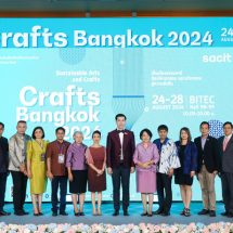 สศท. จัดเต็มงานคราฟต์สุดยิ่งใหญ่แห่งปี “Crafts Bangkok 2024” ยกทัพงานหัตถกรรมฝีมือคนไทย กว่า 400 ร้านค้า รวมครบ จบในงานเดียว หวังสร้างเม็ดเงินภายในงาน กว่า 150 ล้านบาท
