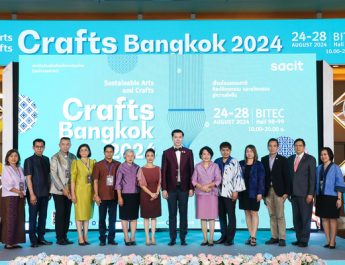 สศท. จัดเต็มงานคราฟต์สุดยิ่งใหญ่แห่งปี “Crafts Bangkok 2024” ยกทัพงานหัตถกรรมฝีมือคนไทย กว่า 400 ร้านค้า รวมครบ จบในงานเดียว หวังสร้างเม็ดเงินภายในงาน กว่า 150 ล้านบาท