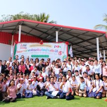 มิตซูบิชิ เอลเลเวเตอร์ ส่งมอบห้องสมุดและห้องคอมพิวเตอร์ โรงเรียนบ้านผ้าขาวโพนแพง จังหวัดสกลนคร กิจกรรมเพื่อสังคม อาสาพัฒนาโรงเรียนบ้านเกิด ปีที่ 15