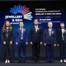 JGAB 2026 รวมพลังทุกภาคส่วน ปั้นไทยเป็นศูนย์กลางอัญมณีและเครื่องประดับโลก พร้อมโชว์ไฮไลต์ดีไซน์–แหล่งอัญมณี–เครือข่ายธุรกิจระดับโลก
