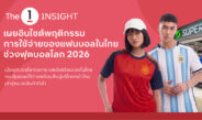 The 1 Insight เผยอินไซต์การใช้จ่ายของแฟนบอลในไทยช่วงฟุตบอลโลก 2026 ชี้ฟุตบอลโลกจุดกระแสเชียร์ร้อนแรงในไทย กระตุ้นยอดใช้จ่ายพร้อมดึงผู้บริโภคหน้าใหม่เข้าสู่หมวดสินค้ากีฬา
